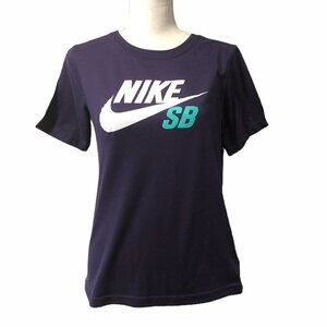 NIKE T-Shirt Size Large 12-13 Yrs Purple Boy's Dri-Fit SB Skateboard